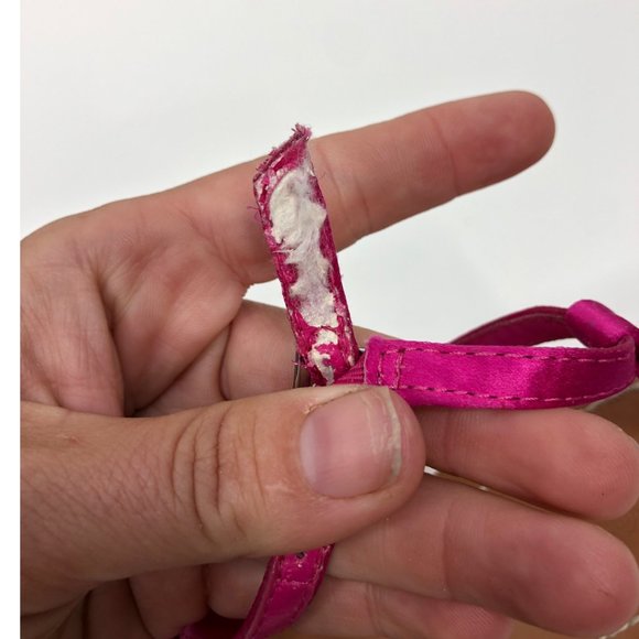 Colin Stuart Pink Metal Chain Sandals Sz 8.5B - Picture 7 of 13